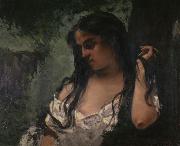 Gustave Courbet Gypsy in Reflection china oil painting artist